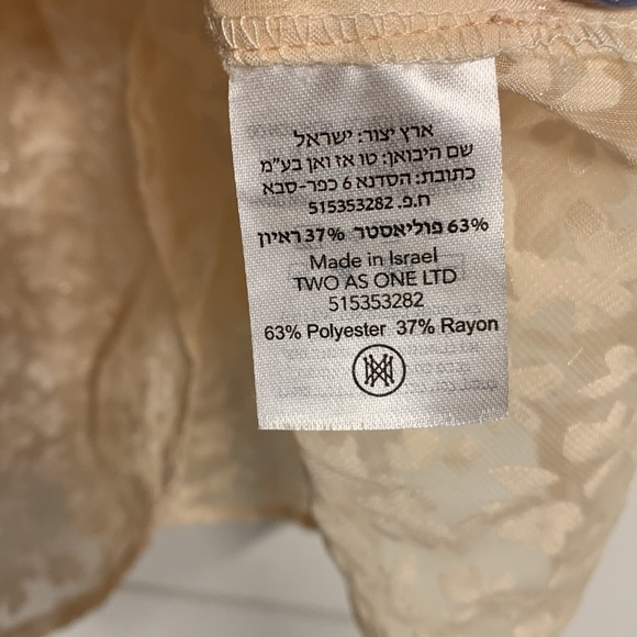 SABINA MUSAYEV ANOUK BEIGE CREAM FLORAL MIDI SKIRT MEDIUM - Picture 4 of 6